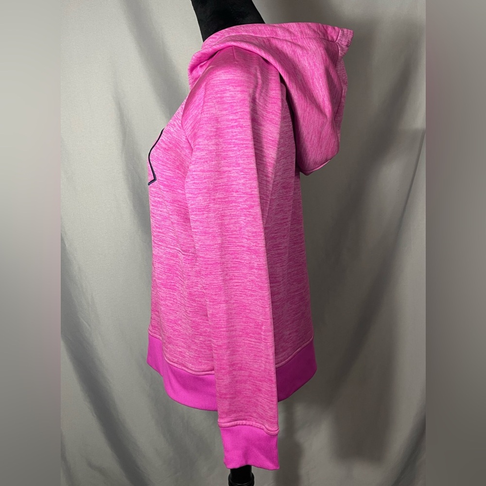 Under Armour Women's Long Sleeve Funnel Neck Cold gear Sweatshirt Hoodie Pink M - Picture 4 of 8